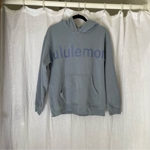 Lululemon hoodie large blue with Lululemon logo